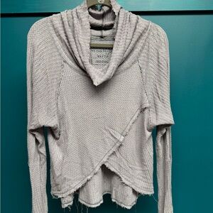 FREE PEOPLE cross front sweater